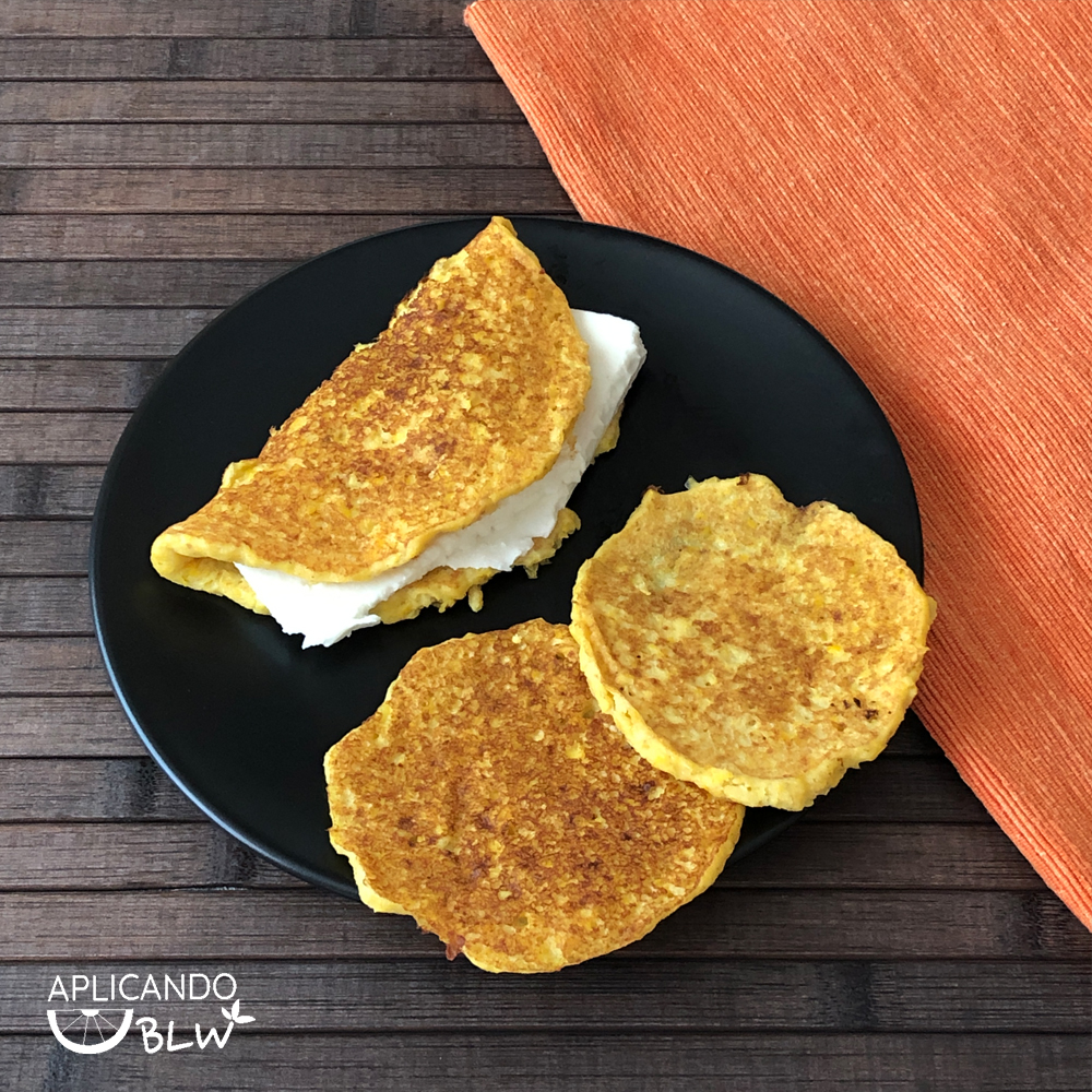 ? Receta +6 meses: Cachapas ? - Aplicando BLW